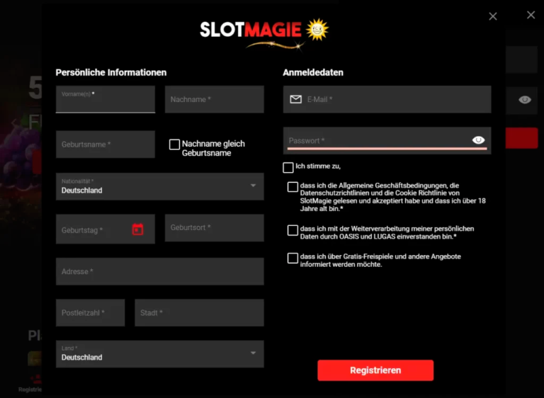 SlotMagie Login